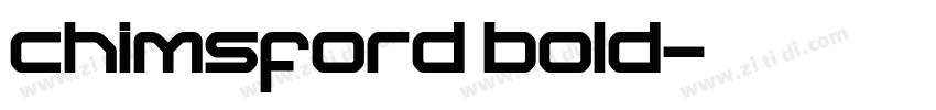 chimsford bold字体转换